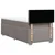 Vidaxl Box spring postelja z vzmetnico taupe 90x200 cm blago