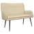 Sofa za dvije osobe Krem 115 x 61 x 87 cm Tkanina