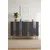 Hanah Home komoda Mia 120, 120 cm, antracit / srebrna