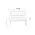 HANAH HOME Klupa Vina Bank Soho White