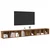 Set TV komoda Zidne 3 pcs Staro drvo 37 x 35 x 107 cm