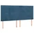 Vidaxl Box spring postelja z vzmetnico LED temno modra 160x200cm žamet