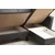 Atelier del Sofa Ugaona garnitura Polya 216x86x130cm Tamnosiva