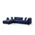 Atelier del Sofa Ugaona garnitura Boston, 300x186 cm, Plava