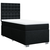VIDAXL Box spring postelja z vzmetnico črn 90x190 cm blago