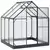 Vrtni staklenik s vratima Antracit 183,5 x 183,5 x 207 cm