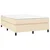 Vidaxl Box spring postelja z vzmetnico krem 140x200 cm blago