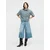 HUGO Bluza Gesila_1  moder denim / bela
