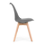 ModernHome trpezari?ske stolice set od 4 Filipo tamno sive