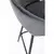 Barska stolica 89x49 cm siva/crna