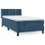 Vidaxl Box spring postelja z vzmetnico temno modra 80x200 cm žamet