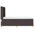 vidaXL vidaXL Box Spring postelja z vzmetnico temno rjava 90x190 cm tkanina, (22050503)