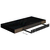 Plutajuća zidna polica visoki sjaj crna 50 x 23 x 3,8 cm MDF