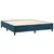Box spring postelja z vzmetnico LED temno modra 180x200cm žamet