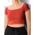 Sinsay - Crop top - Koral
