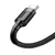USB-C pleten kabel Baseus Cafule - 3m - črno-siv