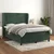 Vidaxl Box spring postelja z vzmetnico temno zelena 140x200 cm žamet