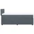 Vidaxl Box spring postelja z vzmetnico temno siva 90x200 cm žamet