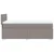 Vidaxl Box spring postelja z vzmetnico taupe 90x200 cm blago