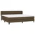 Vidaxl Box spring postelja z vzmetnico temno rjav 200x200 cm blago