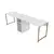 Hanah home Radni sto 240x74x60?cm Belo-Zlatni
