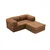 Atelier del Sofa Ugaona garnitura Comfort Mini, 190x95x75 cm, Braon