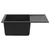 Umivaonik Crna 620 x 500 mm 80% kvarc i 20% smola