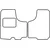 Textile car mats Renault Trafic 2003-2014