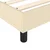 vidaXL Box spring posteljni okvir krem 160x200 cm blago