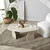 Hanah Home Klub sto Rock, 105x35x65 cm, Krem