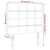 vidaXL LED posteljno vzglavje temno rjavo 80x5x118/128 cm blago