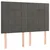 Vidaxl Box spring postelja z vzmetnico temno siva 140x200 cm žamet