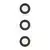 Philips - Komplet od 3 ugradnih plafonskih svetiljki PERIDOT 1xGU10/7W/230V, crne