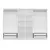 Hanah Home Garderober Kale Plus-7813, 270x210x52 cm, Crno-beli