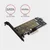 AXAGON PCEM2-D, PCIe x4 - M.2 NVMe M-key + SATA B-key adapter, vključno z LP