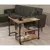 Hanah home Klub sto Melin 70x63x76cm Bež-Crni