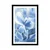 Plakat s paspartujem modro beli cvetovi hortenzije - 30x45 silver