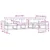 Set vanjskih sofa 4 pcs Bijela i svjetlosiva Poliester