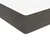 Vidaxl Box spring postelja z vzmetnico temno siva 90x200 cm žamet