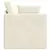 Podni kauč na razvlačenje Krema 213 x 70 x 77 cm Baršun