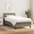 Vidaxl Box spring postelja z vzmetnico taupe 80x200 cm blago