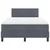 LED Box Spring Krevet Tamno siva 120 x 190 cm Baršun