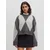 EDITED Pulover Doro Jumper temno siva/bela