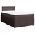 Vidaxl Box spring postelja z vzmetnico temno rjava 120x190 cm blago