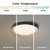 Brilagi - LED prigušiva stropno svetlo NEXO LED/48W/230V 3000-6000K crno prečnik 43 cm +daljinski upravljač