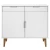 Komoda MOLDE bijela 90 x 40 x 80 cm od masivne borovine