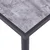 Blagovaonski stol crni i siva boja betona 200 x 100 x 75 cm MDF
