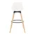 eoshop Barski stol, bela/bukev, EVANS