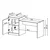 Hanah Home 2784 kuhinjski sto s policama 160 × 85 × 60 cm, bela