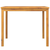 Vrtni blagovaonski stol 90 x 90 x 74 cm masivno bagremovo drvo